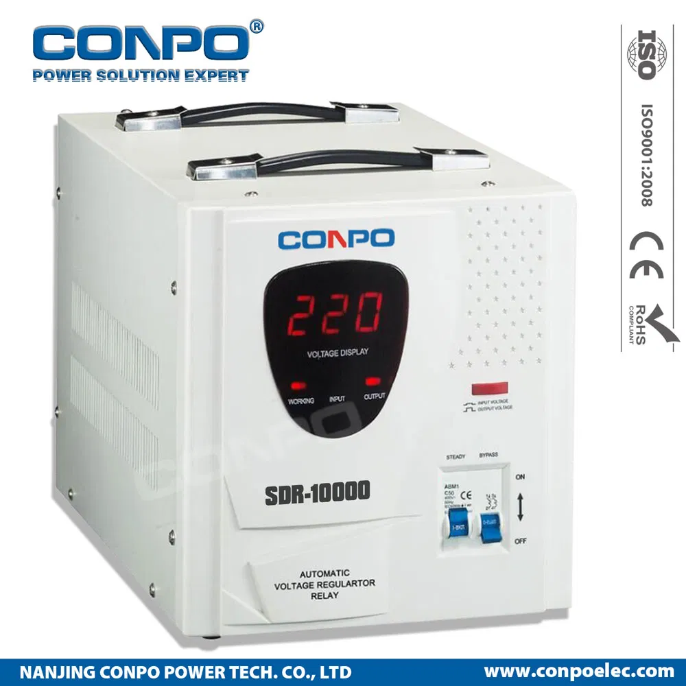 SDR- 8000va , 10000va Relay-Type Automatic Voltage Regulator/Stabilizer