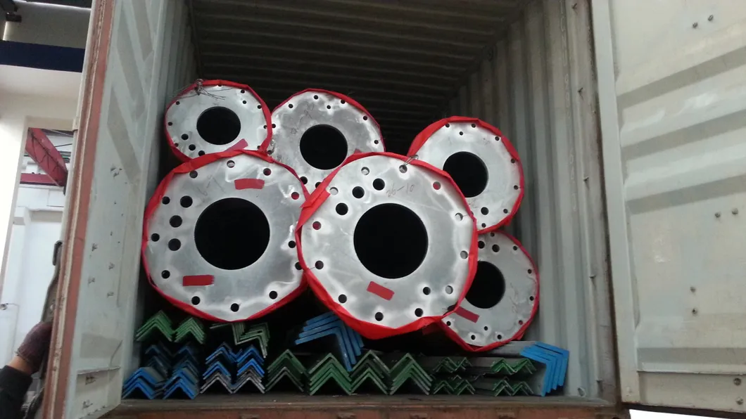 Single Pipe Transmission Line Pole Power Tower Electric Power