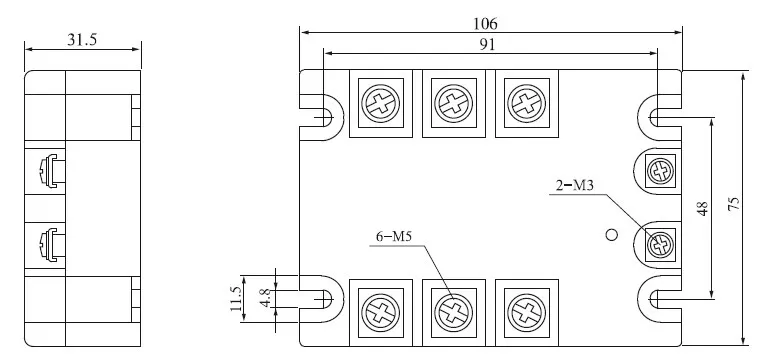 Solid State Relay/ SSR (HHG1-3/032F-38 10-120A)