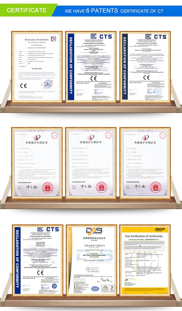 Split Core CT Kct-10 75A/1V Heyi Asct Cl: 0.5 UL1015AWG24 Clamp on Current Transformers