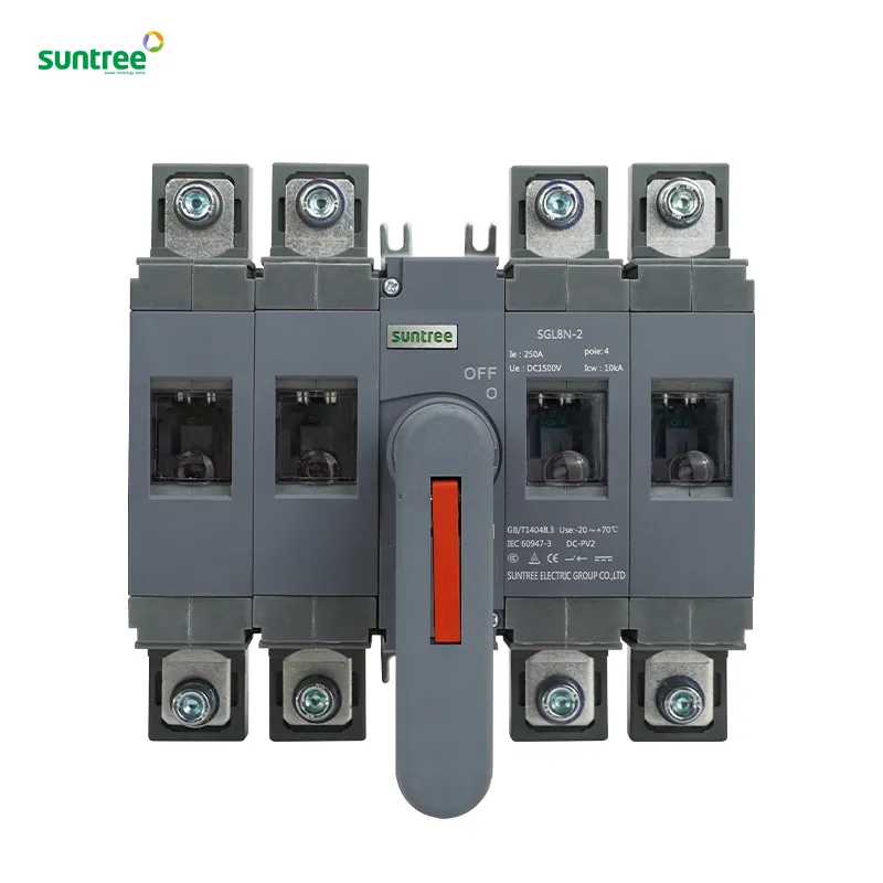Suntree Hot Selling 400A 3p 4p Load Isolator Switch 1500V with CE IEC Certificate DC Disconnected Switch