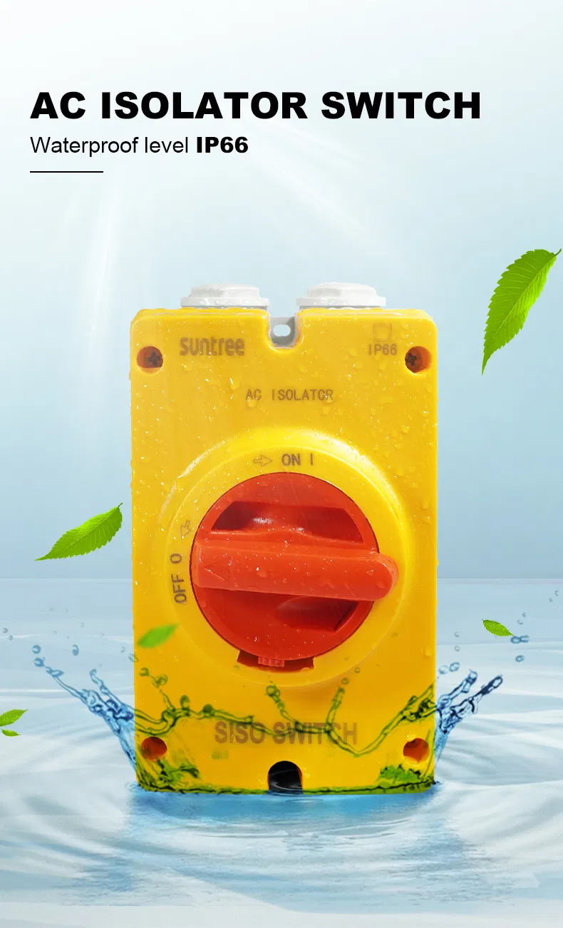 Suntree IP66 Waterproof ABS Electrical Cable Junction Box 6A-32A 2p 3p 4p