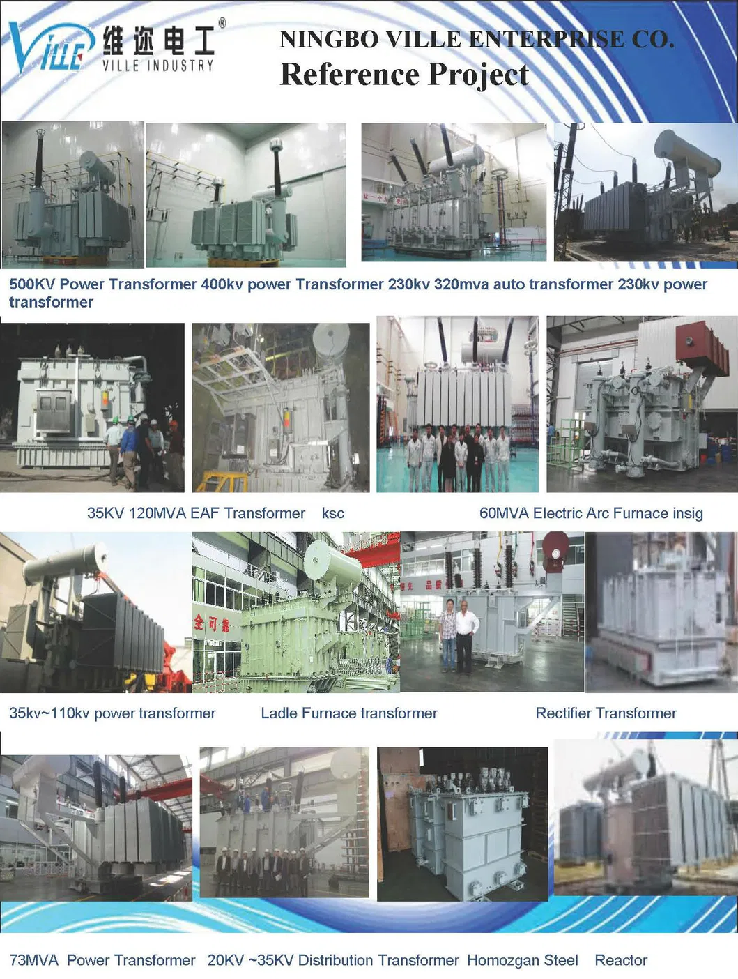 Sz-31500/69/6.3 31.5mva 66kv Double-Winding Power Transformers with on-Load Tap Changer