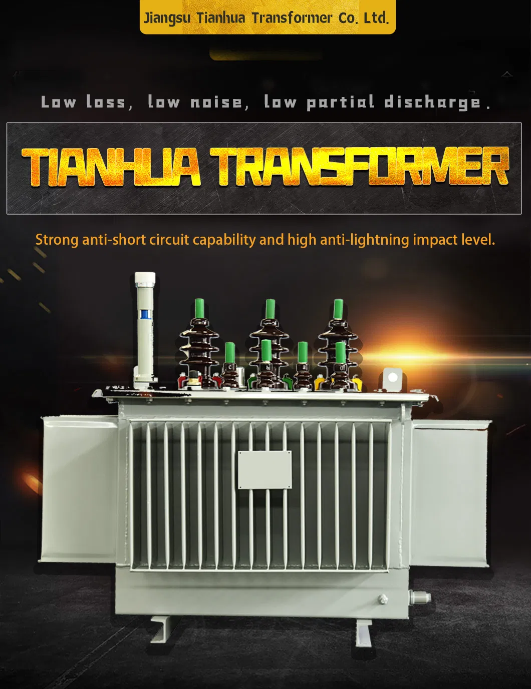 Three-Phase 1250kVA Oil-Immersed Power Transformer with Onan Cooling Way