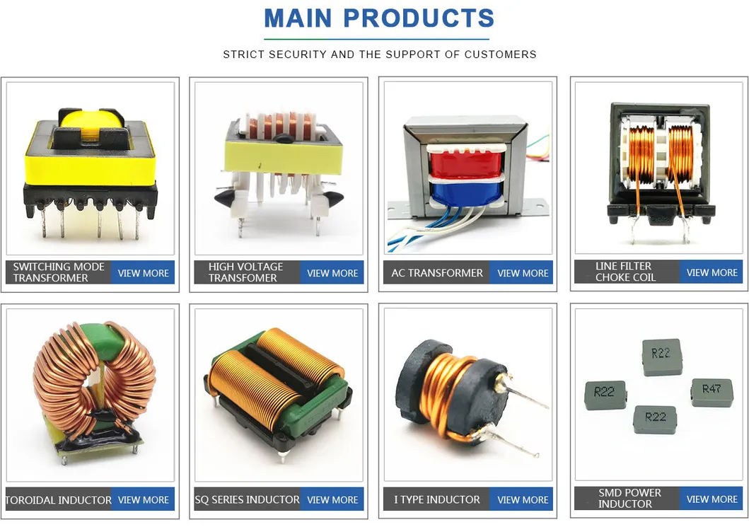 UL/ CE/ RoHS 500kHz RM Series RM08 Flyback Ferrite Core AC DC High Frequency Power Transformer Factory Custom Design for LED Lighting Equipment