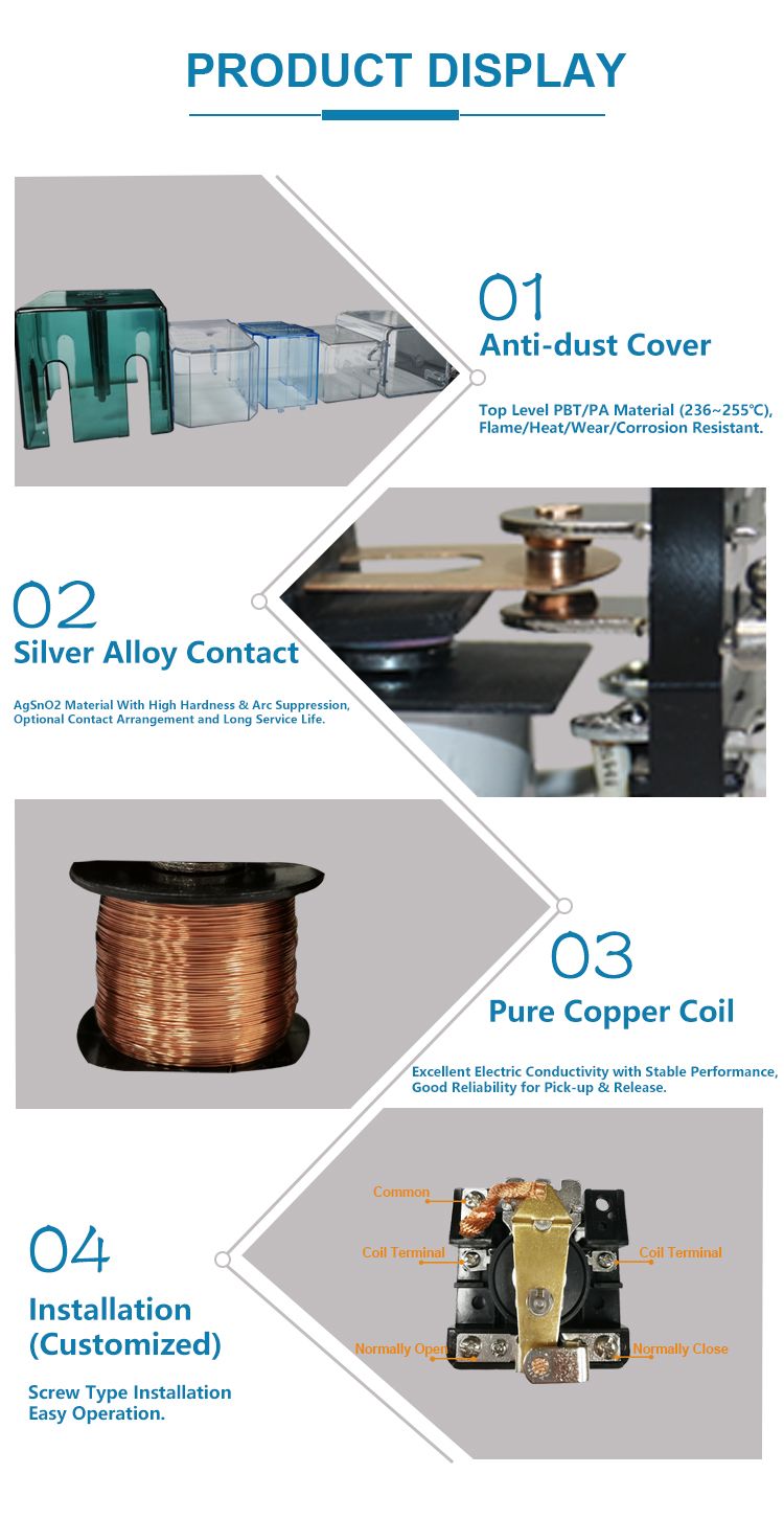 Wanjia Brand 100A Jqx-62f 1z Safety Switching Control Power Relay