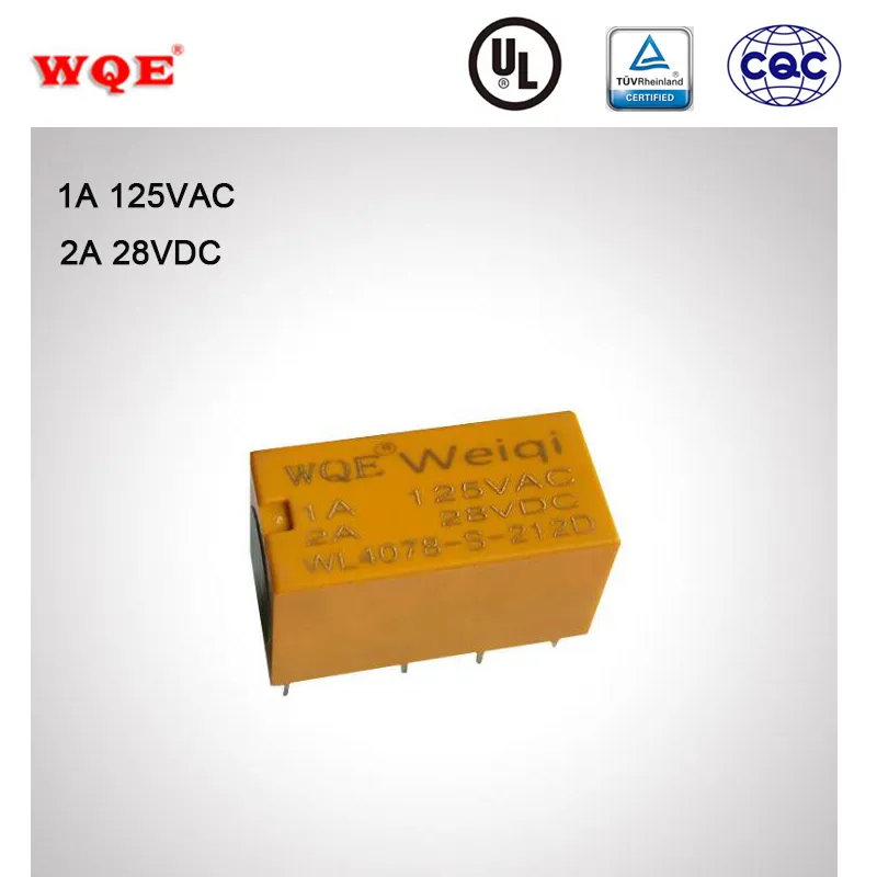 Wl4078 Small Relay Dpdt Relay 8feet 8 Pins 1A 2A 28VDC