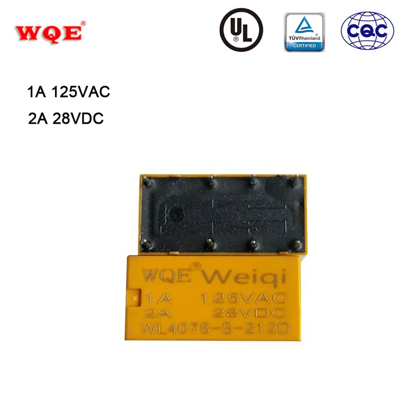 Wl4078 Small Relay Dpdt Relay 8feet 8 Pins 1A 2A 28VDC
